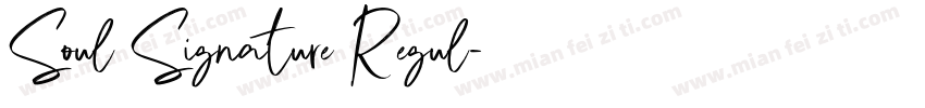 Soul Signature Regul字体转换